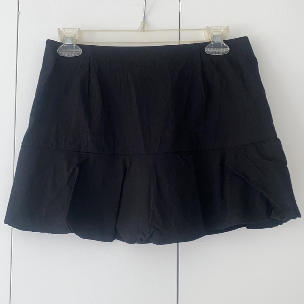 Zara Black Ruffle Mini Skort